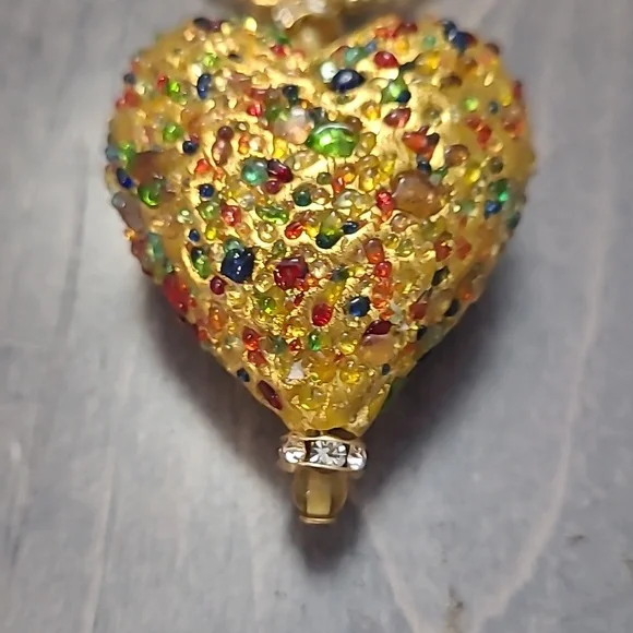Una Alla Volta murano Glad Shard heart pendant with chain - Picture 3 of 4